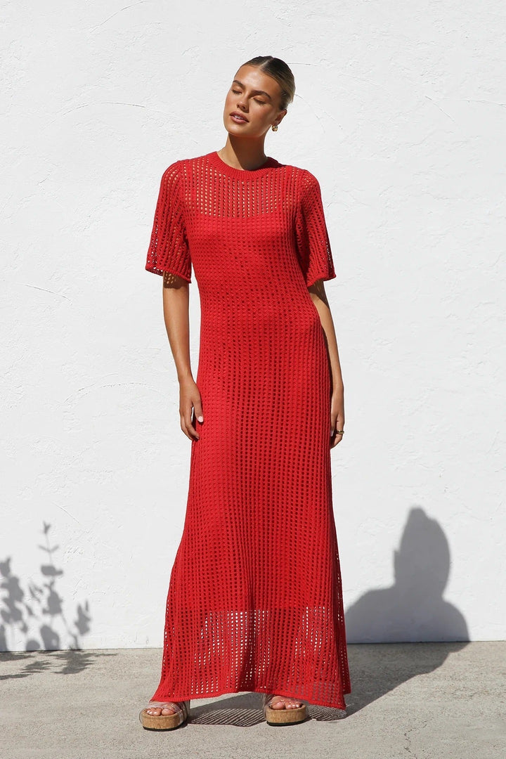 Judith Textured Maxi Dress