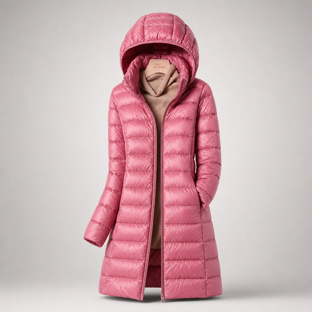 Sophia Quilted Hooded Coat