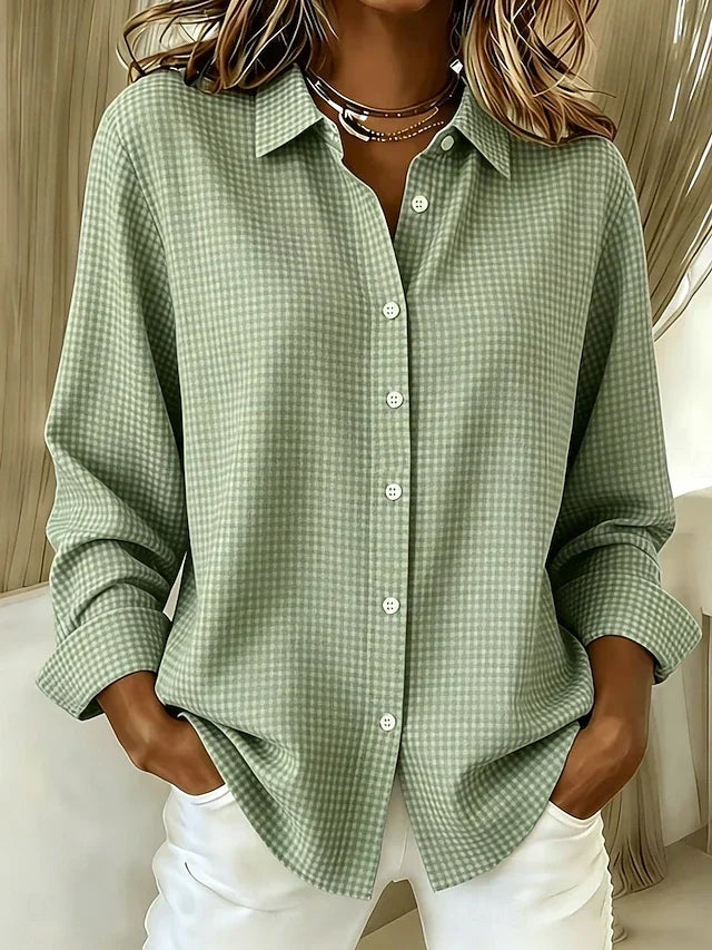 Carolyn Printed Button-Up Shirt
