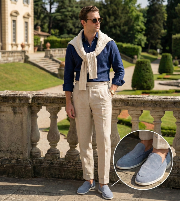 Ethan Comfort Suede Loafers