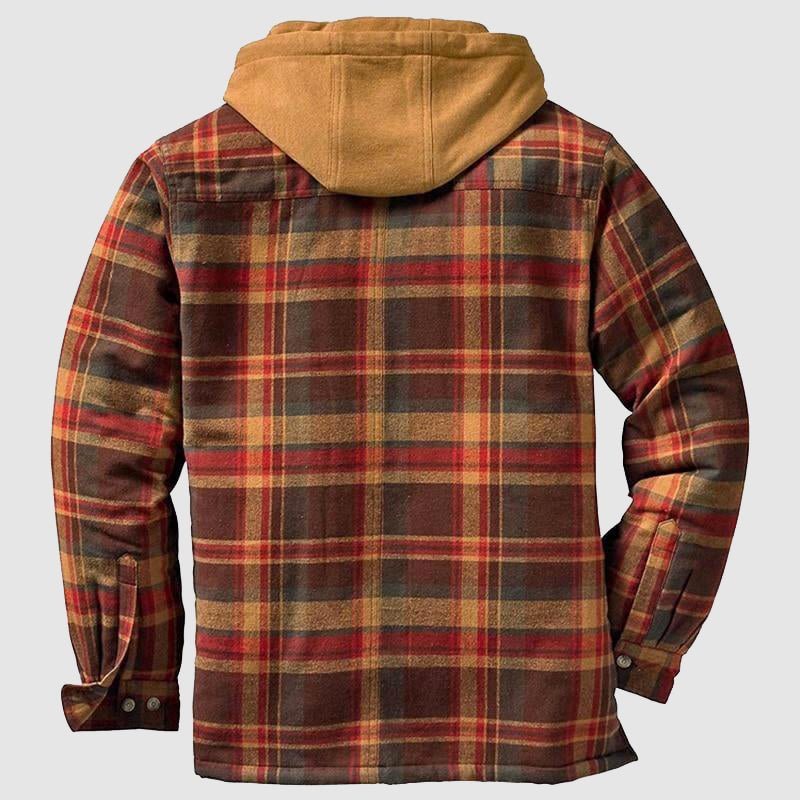 Spencer Plaid Hooded Jacket