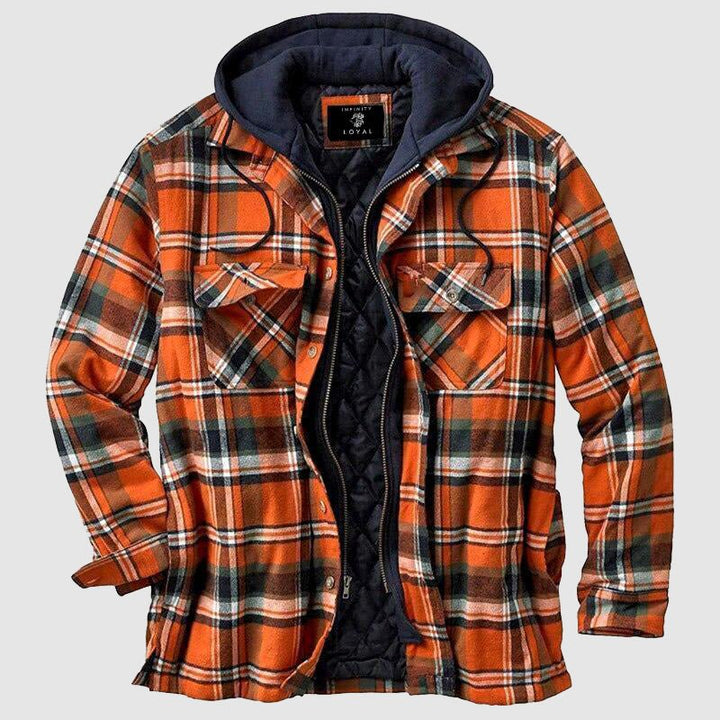Spencer Plaid Hooded Jacket